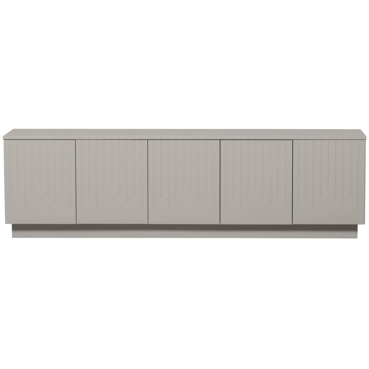 LOWBOARD Pencil  in 180/52/40 cm  - Hellgrau, Design, Holz (180/52/40cm) - Livetastic