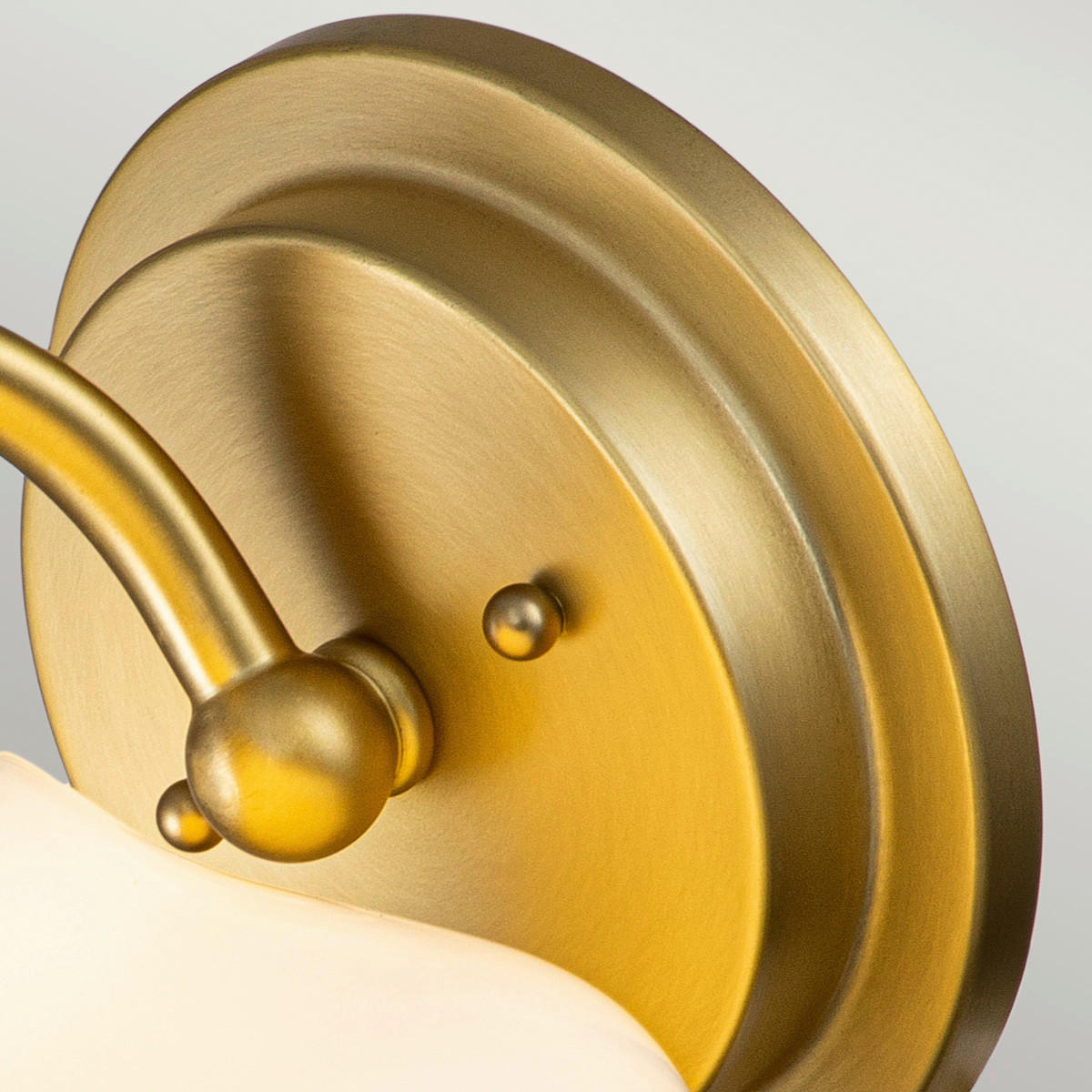 BADEZIMMER-WANDLEUCHTE Elstead Ainsley 16/20,6/19,1 cm   - Messingfarben, KONVENTIONELL, Glas/Metall (16/20,6/19,1cm) - Elstead Lighting