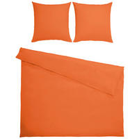 BETTWÄSCHE Satin 200/200 cm  - Terracotta, KONVENTIONELL, Textil (200/200cm) - Bio:Vio