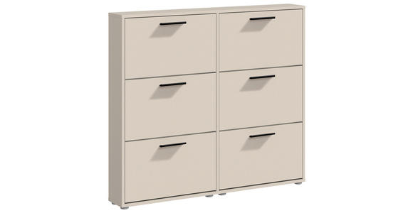 SCHUHKIPPER - Kaschmir/Schwarz, Design, Holzwerkstoff/Kunststoff (116/103/17cm) - Carryhome