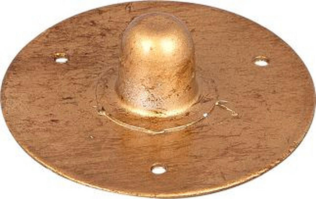 SOLARLEUCHTE 18 cm  - Goldfarben, Design, Kunststoff/Metall (18cm) - Ambia Garden