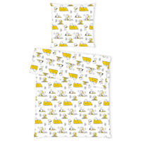 JUGENDBETTWÄSCHE Snoopy Renforcé 135/200 cm  - Gelb/Schwarz, Design, Textil (135/200cm) - Herding