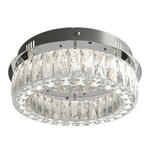 LED-DECKENLEUCHTE 40/14 cm   - Transparent, KONVENTIONELL, Glas/Metall (40/14cm) - Novel
