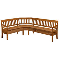 ECKBANK 170/213 cm Bernsteinfarben Kiefer massiv   - Bernsteinfarben, ROMANTIK / LANDHAUS, Holz (170/213cm) - Boxxx
