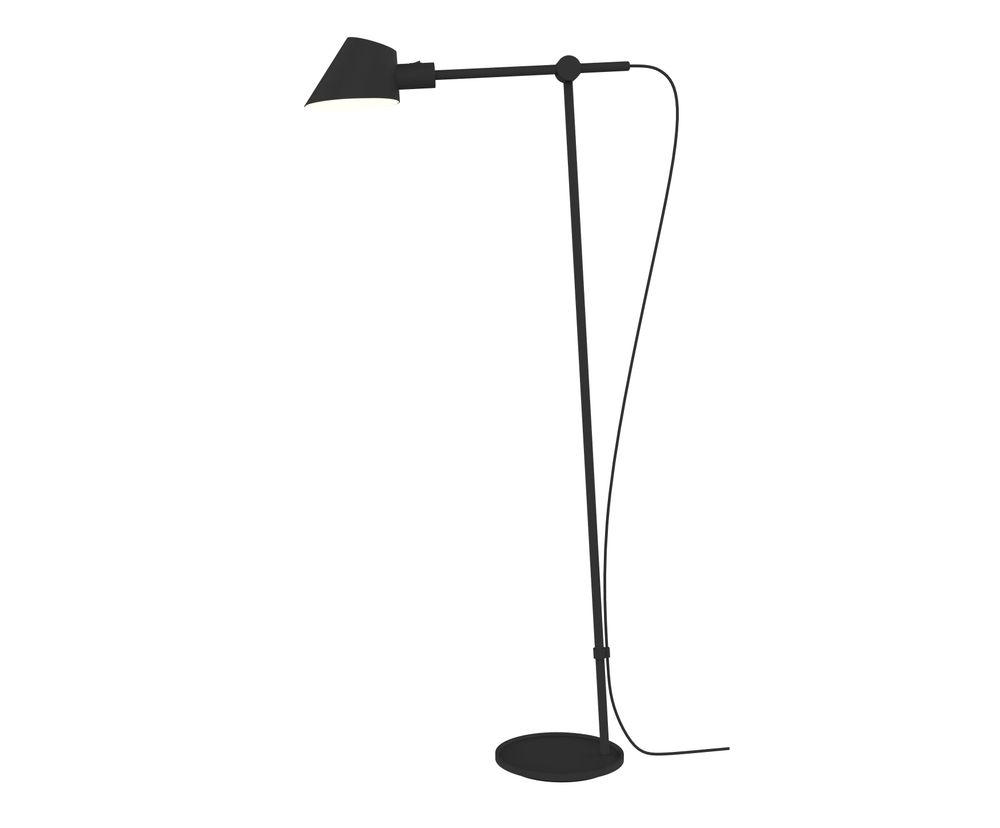 STEHLEUCHTE 58/129 cm - Schwarz, Design, Metall (58/129cm) - Nordlux