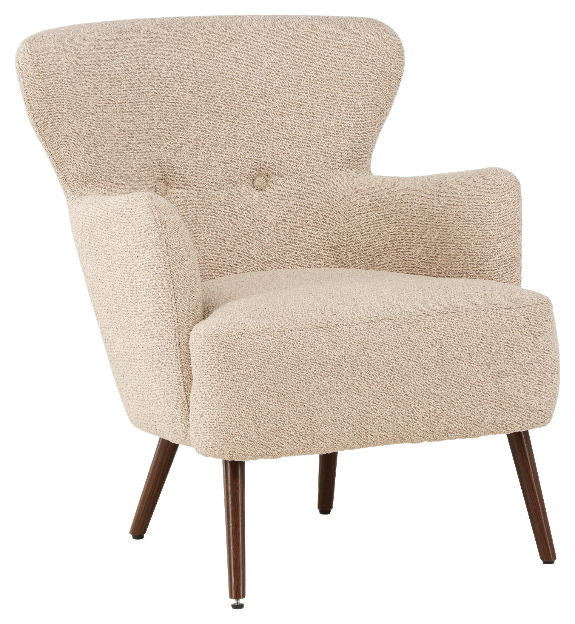 Livetastic Ohrensessel Braun, Beige 76x85x77 cm