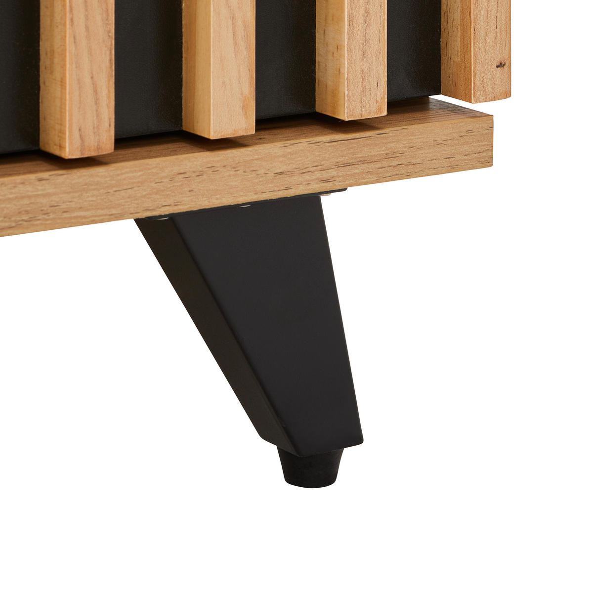 SIDEBOARD  in 154/86/40 cm  - Eichefarben/Schwarz, LIFESTYLE, Holzwerkstoff/Metall (154/86/40cm) - MID.YOU