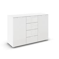 SIDEBOARD  in 120/81/42 cm  - Weiß, Design, Glas/Holzwerkstoff (120/81/42cm) - Carryhome