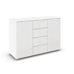 SIDEBOARD  in 120/81/42 cm  - Weiß, Design, Glas/Holzwerkstoff (120/81/42cm) - Xora