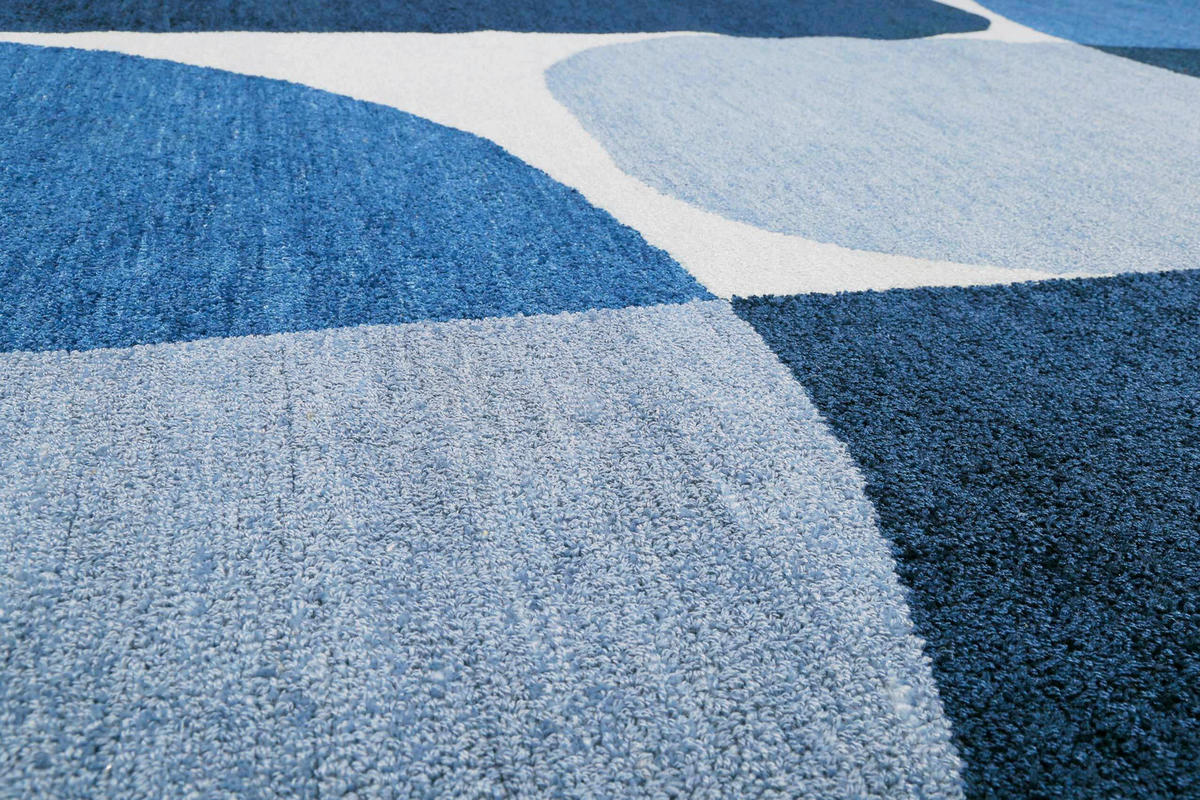 WEBTEPPICH 200/290 cm Backup Blau, Dunkelblau, Pastellblau  - Blau/Pastellblau, KONVENTIONELL, Textil (200/290cm) - Esprit