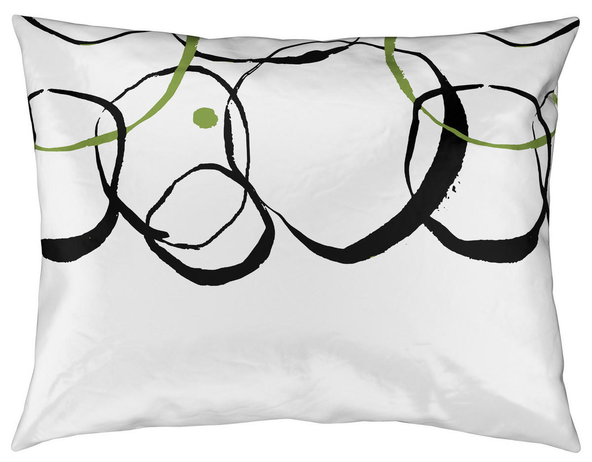 POSTELJINA SA DVA LICA SILENT LIVING 140/200 cm saten zelena, crna  - zelena/crna, Trendi, tekstil (140/200cm) - Esposa