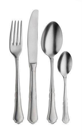 BESTECKSET SETTECENTO STONE WASHED 24-teilig Stahl  - Edelstahlfarben, Basics, Metall (25,5/7/5,3cm) - Pintinox