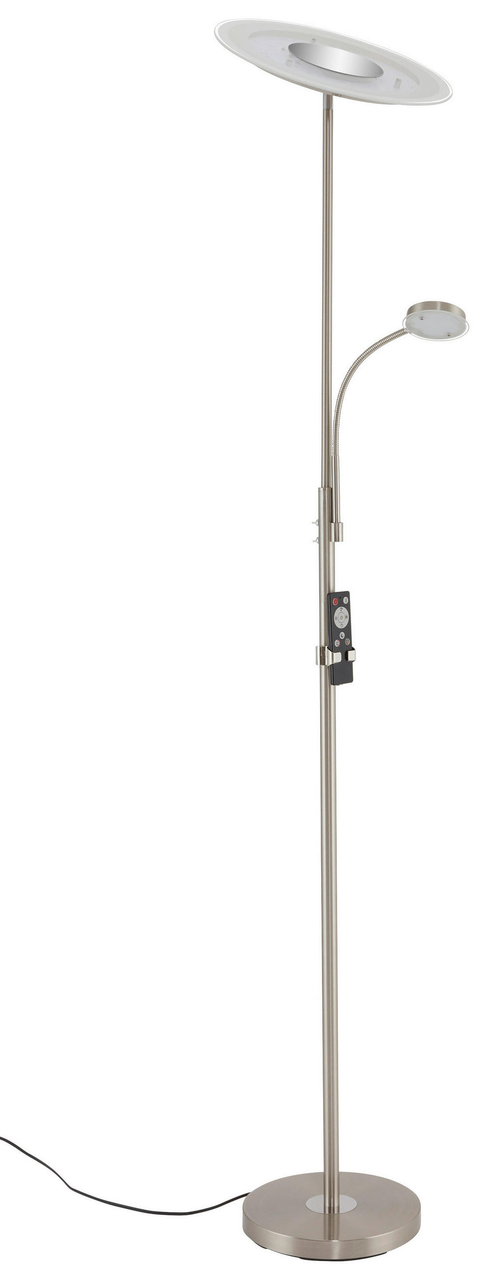 LED-UPLIGHT    - nickelfärgad, Basics, metall/glas (180cm)