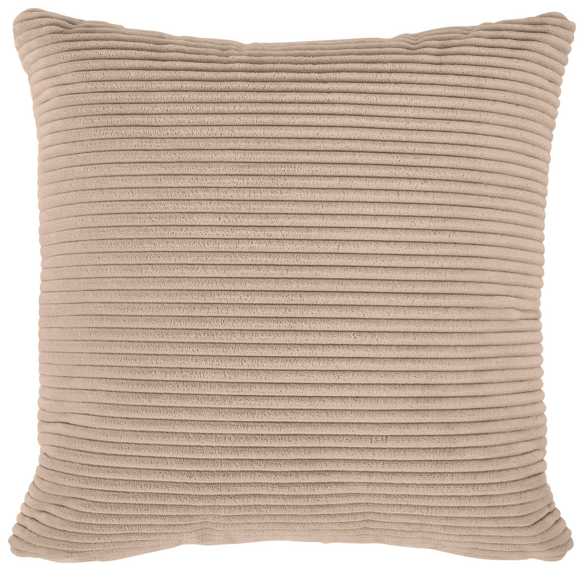 ECKSOFA Hellbraun Cord  - Hellbraun/Schwarz, Design, Kunststoff/Textil (303/196cm) - Livetastic