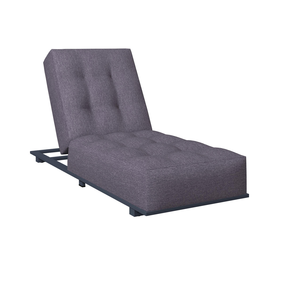 ZÁHRADNÉ LEŽADLO kov, textil - biela/tmavosivá, Modern, kov/textil (200/31/75cm) - Ambia Garden