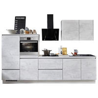 KÜCHENLEERBLOCK 310 cm   in Grau  - Grau, Design, Holzwerkstoff (310cm) - Celina