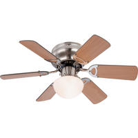 VENTILATOR STROPNI  boje nikla   boje grafita, boje bukve  Ugo  - boje grafita/boje nikla, Basics, staklo/metal (75/28cm)