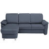 ECKSOFA in Flachgewebe Blau  - Chromfarben/Blau, Konventionell, Textil/Metall (163/250cm) - Beldomo System