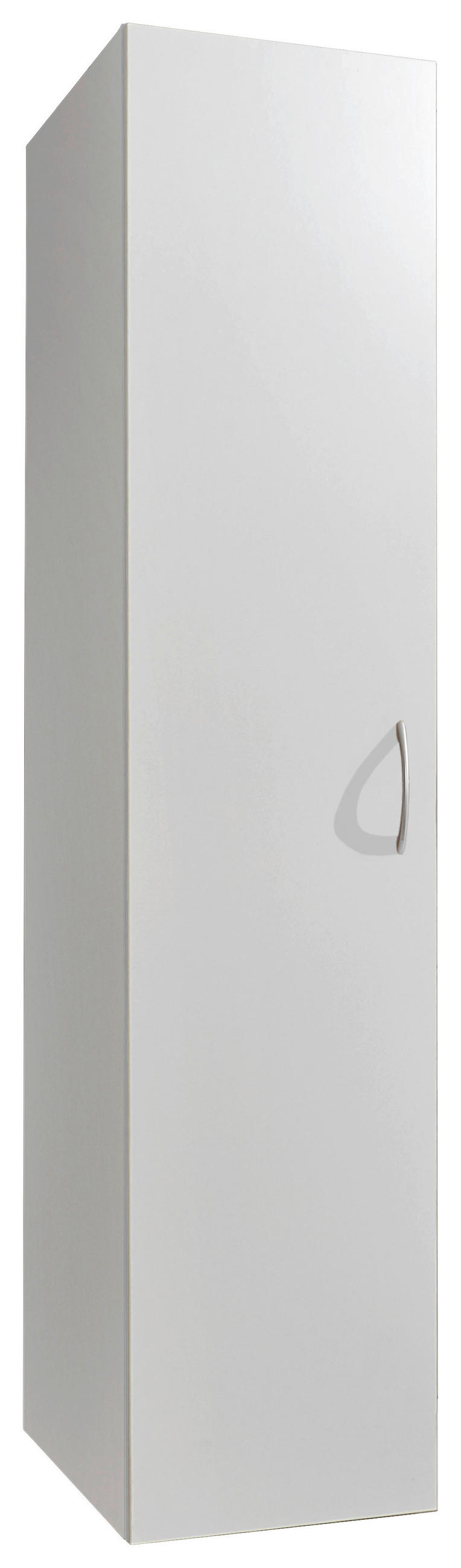 VEČNAMENSKA OMARA, bela - bela/barve aluminija, Basics, umetna masa/leseni material (45/185/40cm) - Xora