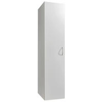 VEČNAMENSKA OMARA, bela - bela/barve aluminija, Basics, umetna masa/leseni material (45/185/40cm) - Xora