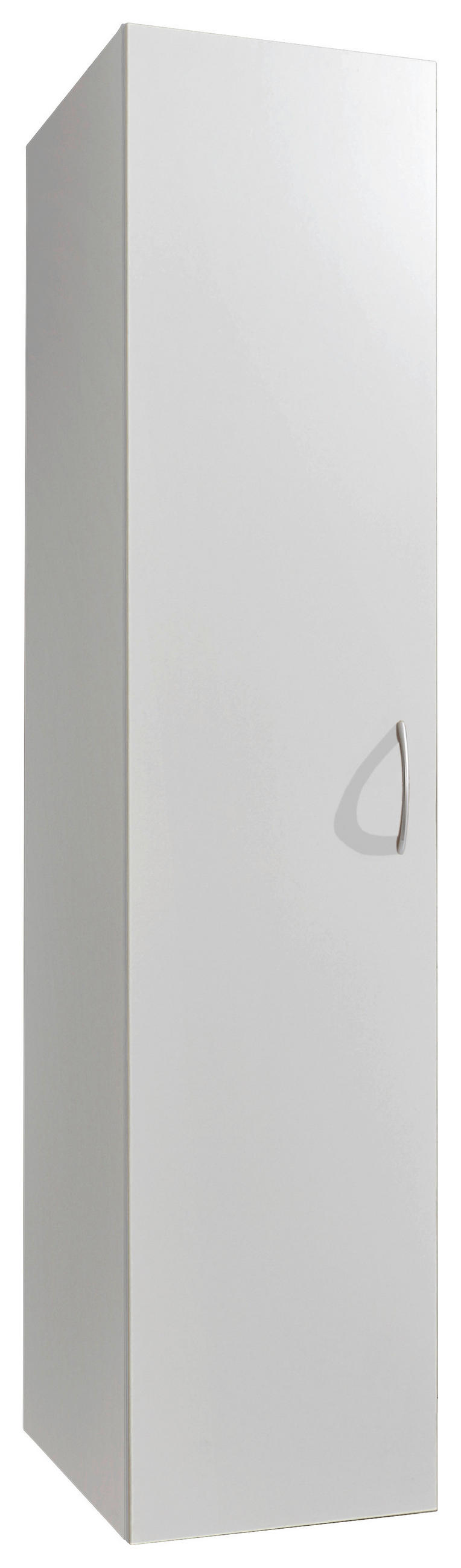 VEČNAMENSKA OMARA, bela - bela/barve aluminija, Basics, umetna masa/leseni material (45/185/40cm) - Xora