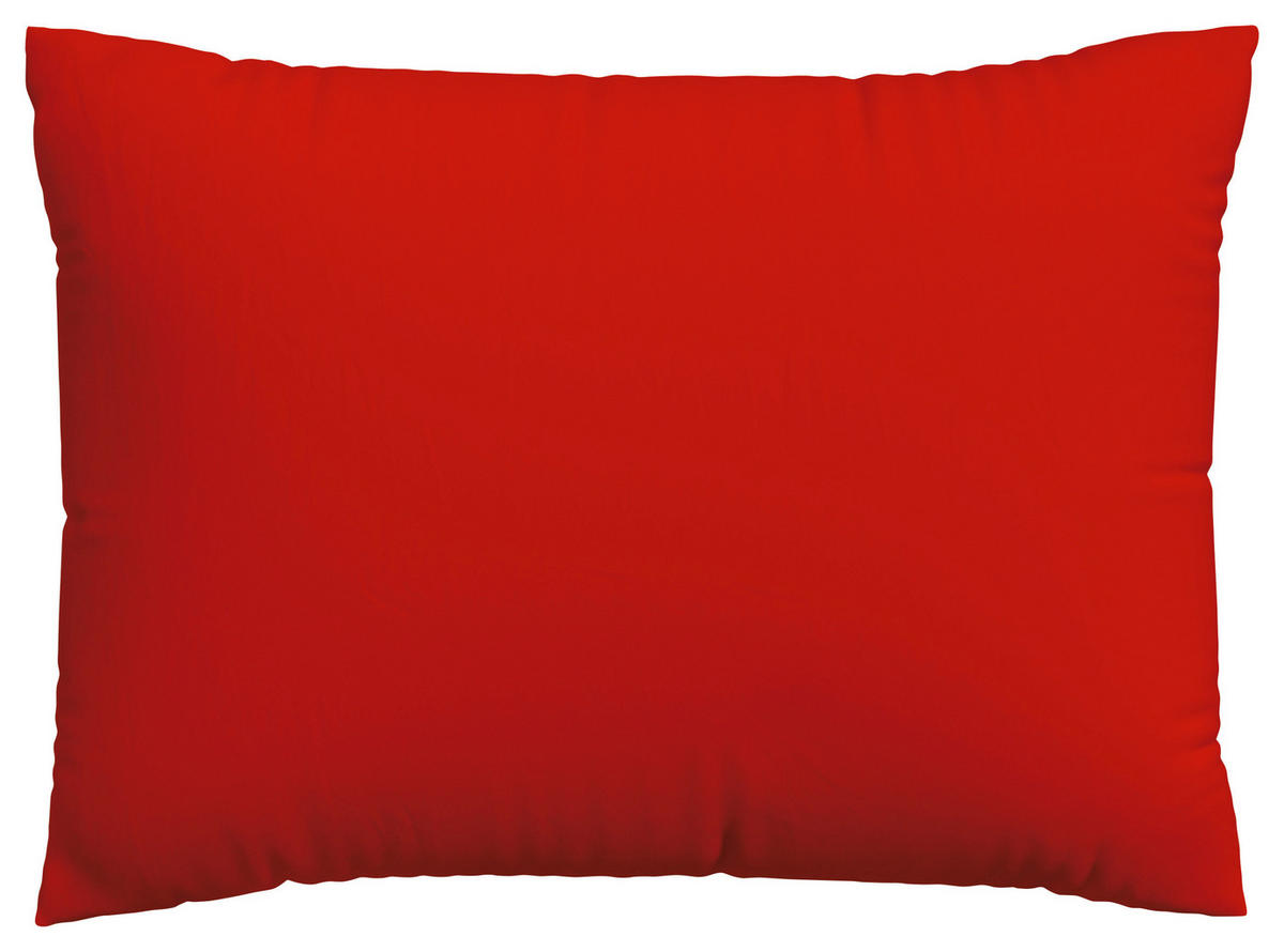 KOPFPOLSTERBEZUG KNITTED JERSEY 70/90 cm  - Dunkelrot, Basics, Textil (70/90cm) - Schlafgut