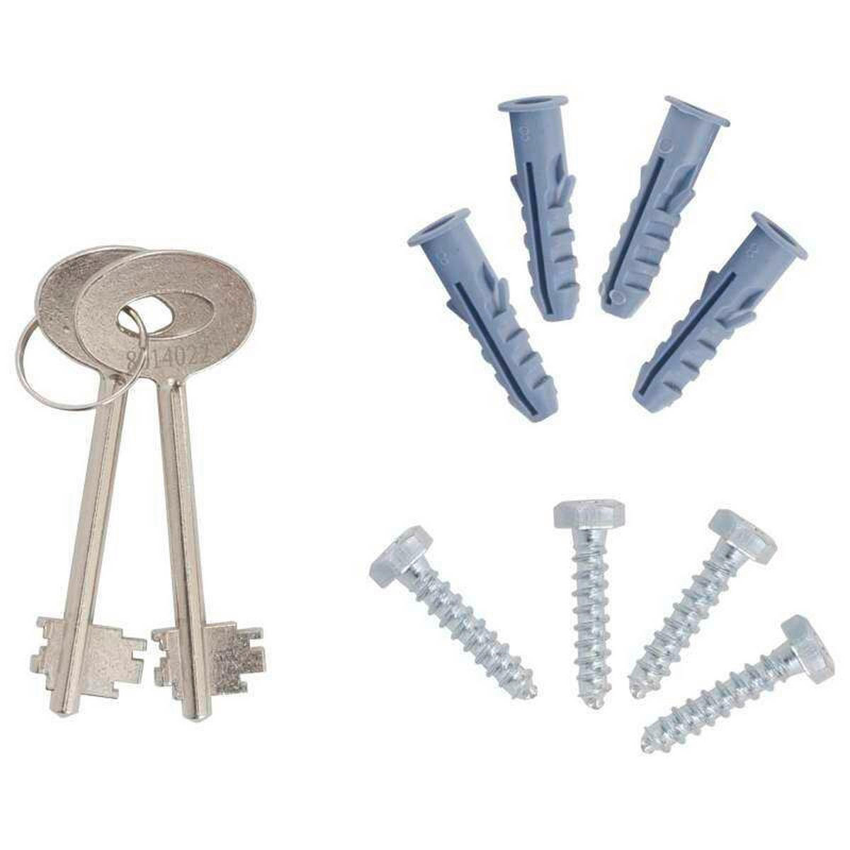 TRESOR - Anthrazit, KONVENTIONELL, Metall (45/67/36cm) - ROTTNER