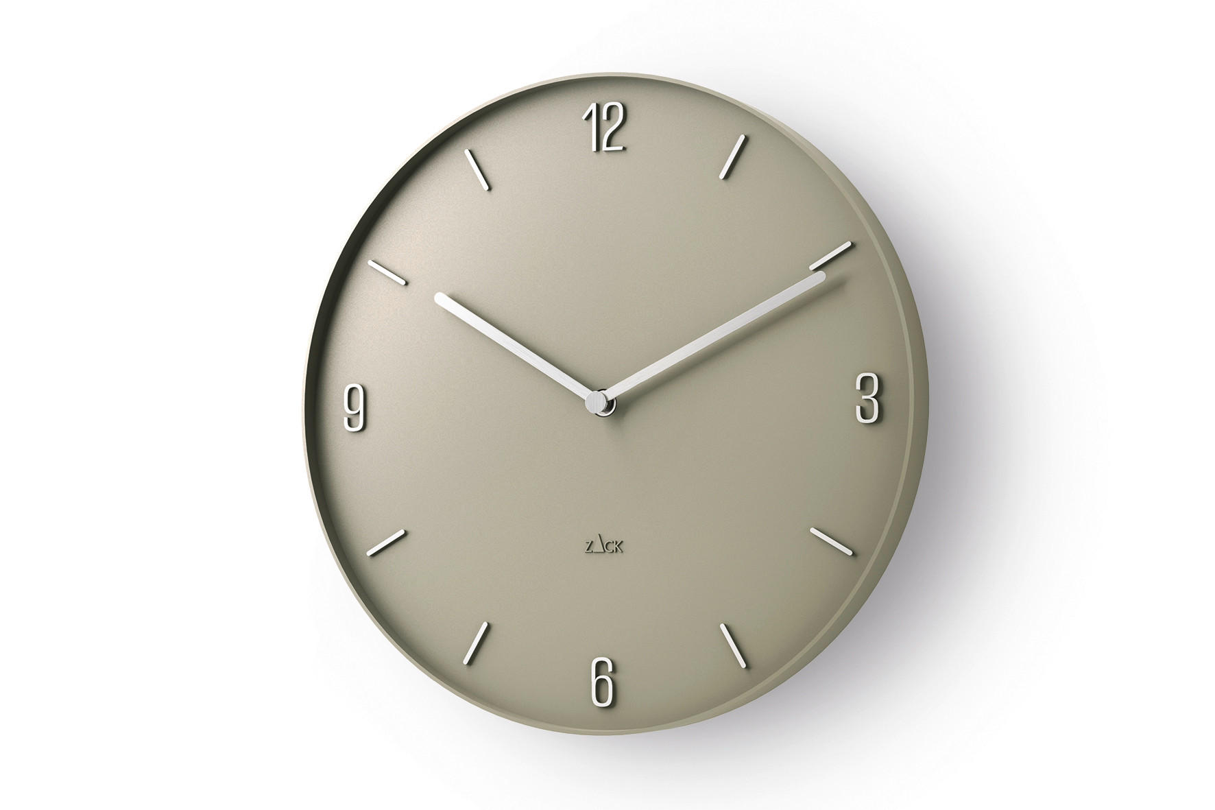 WANDUHR  Grau 30,0 cm  - Grau, Basics, Kunststoff (30,0cm) - Zack