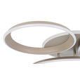 LED-DECKENLEUCHTE Velora 96/84/10 cm   - Sandfarben, Design, Kunststoff/Metall (96/84/10cm) - Dieter Knoll