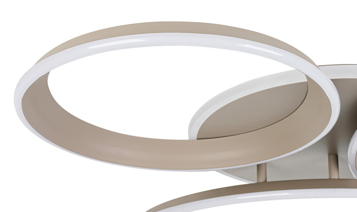 Plafonieră Cu Led 39 W    96/84/10 cm  - nisipiu, Design, plastic/metal (96/84/10cm) - Dieter Knoll