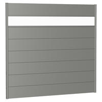 SICHTSCHUTZ - Grau, Basics, Kunststoff/Metall (194/182/4,4cm) - Biohort