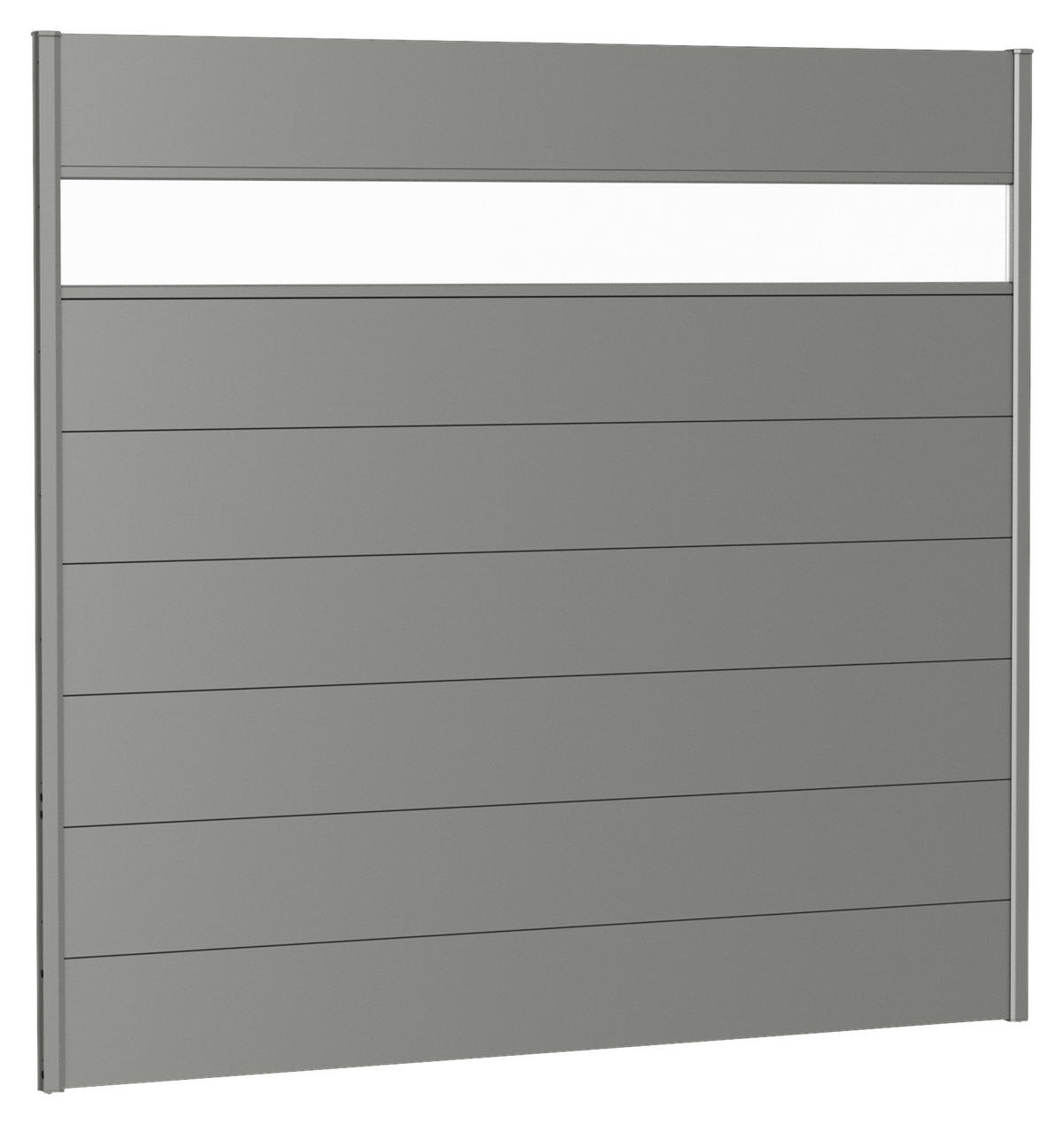 SICHTSCHUTZ - Grau, Basics, Kunststoff/Metall (194/182/4,4cm) - Biohort