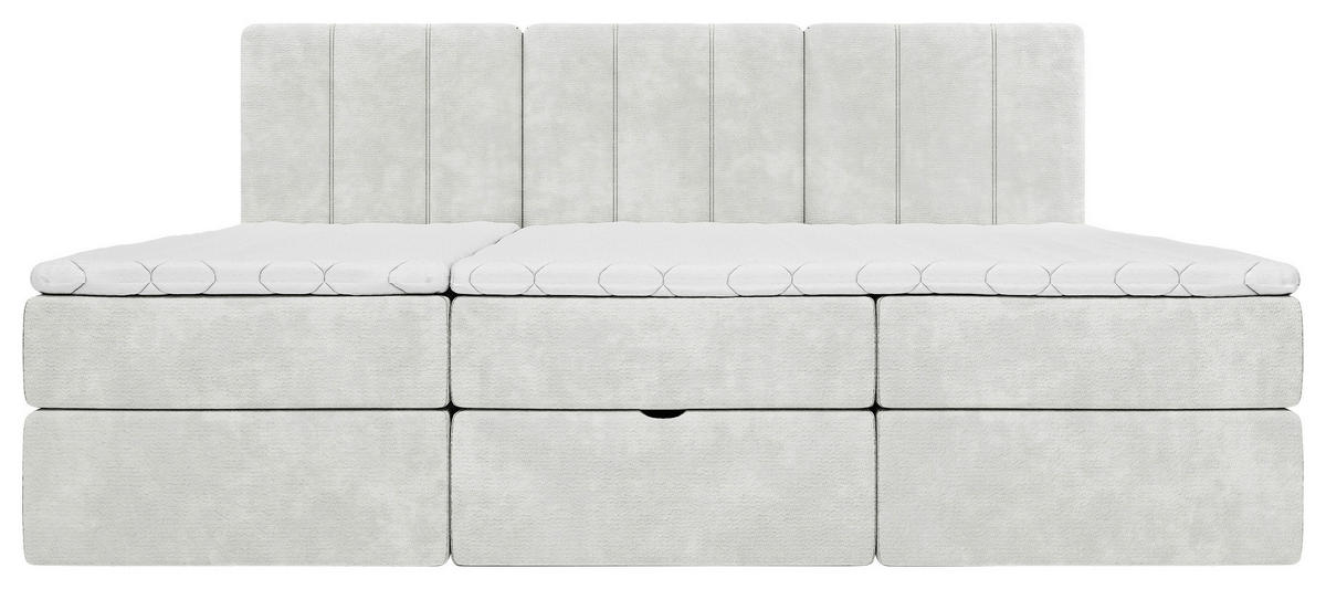 FAMILIENBETT - Creme/Schwarz, Design, Holzwerkstoff/Kunststoff (210/200cm) - Esposa