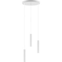 ZÁVĚSNÉ SVÍTIDLO, 30/150 cm  - bílá, Design, dřevo (30/150cm)