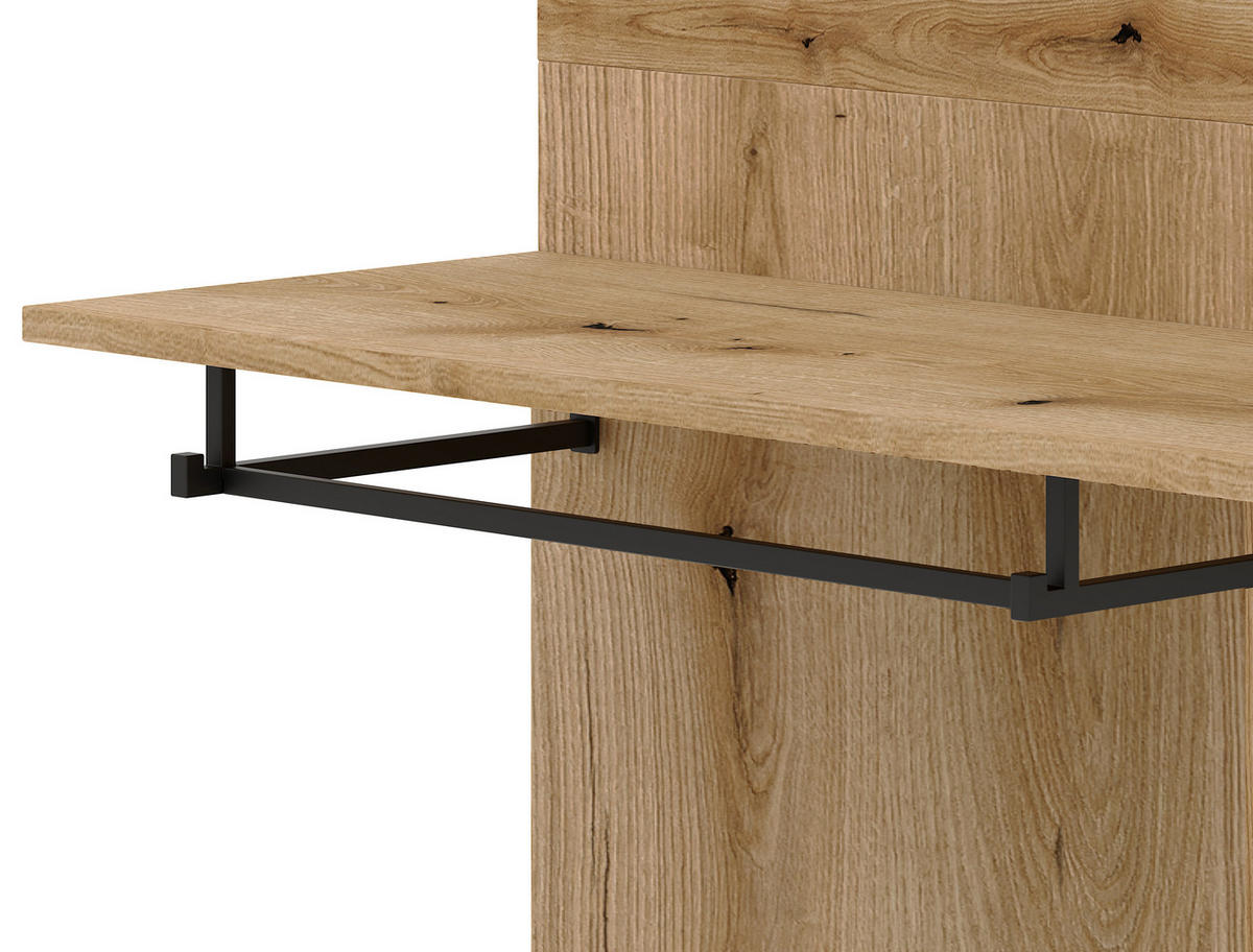 GARDEROBE  in 100/204/40 cm  - Graphitfarben/Eiche Artisan, KONVENTIONELL, Holzwerkstoff (100/204/40cm) - Boxxx