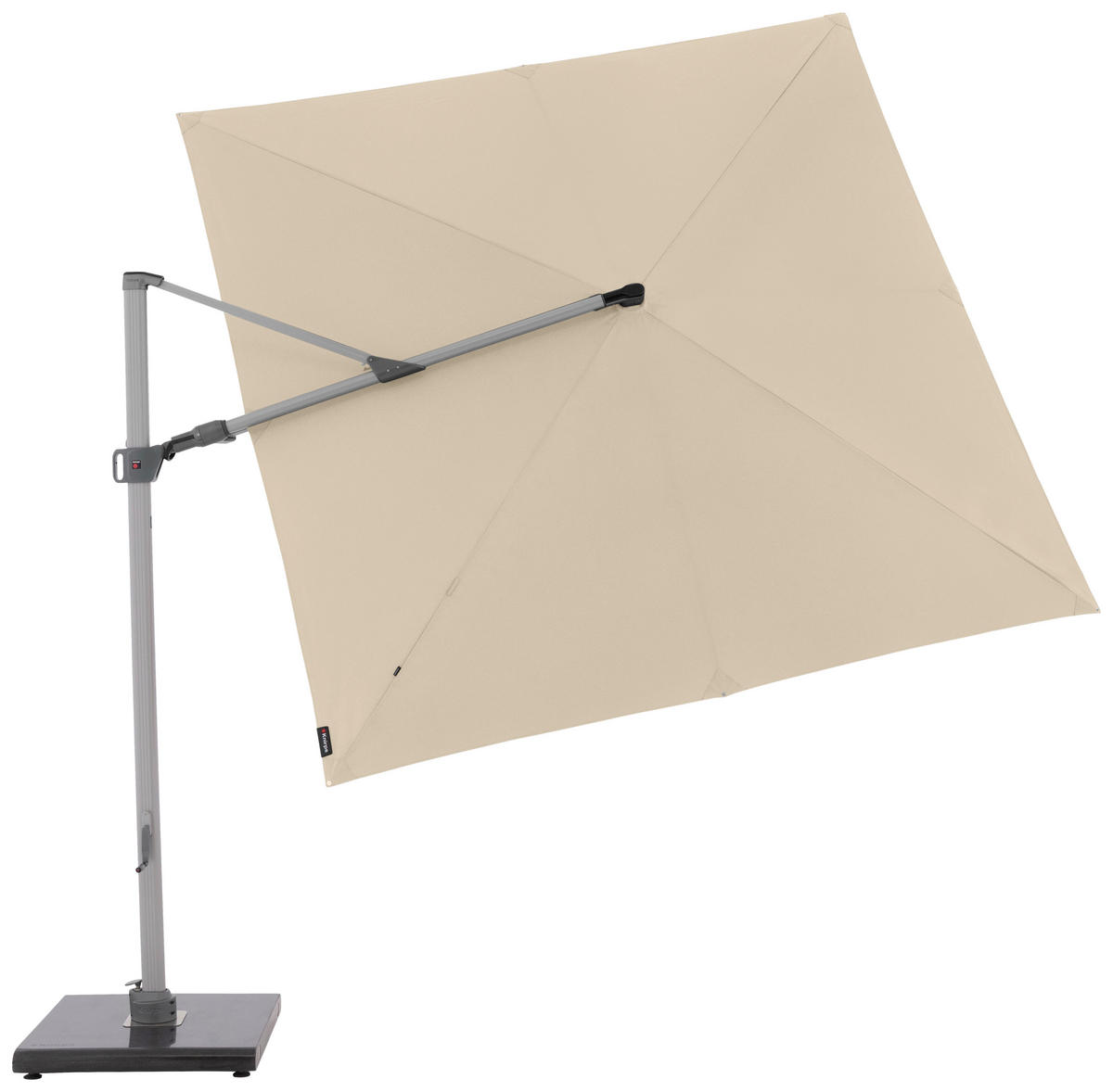 AMPELSCHIRM  275/275 cm  - Beige/Silberfarben, KONVENTIONELL, Textil/Metall (275/275cm) - KNIRPS