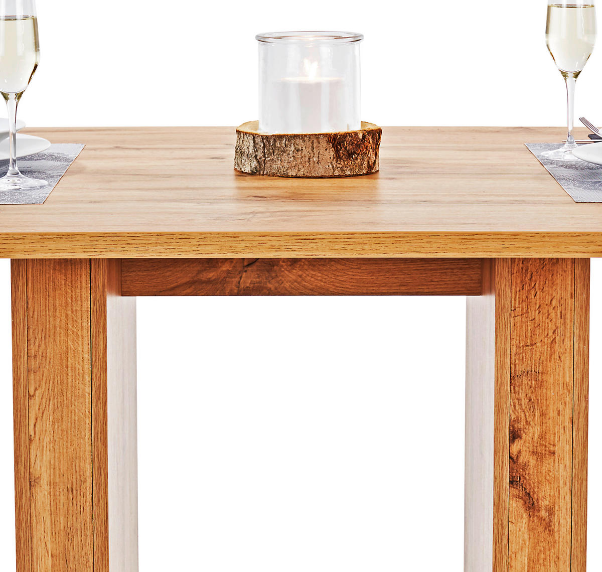 ESSTISCH rechteckig Eichefarben  - Eichefarben, MODERN, Holzwerkstoff (120/80/74cm) - home24