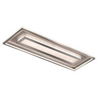 LED-DECKENLEUCHTE    110/40/8 cm  - Chromfarben/Alufarben, Design, Metall (110/40/8cm)