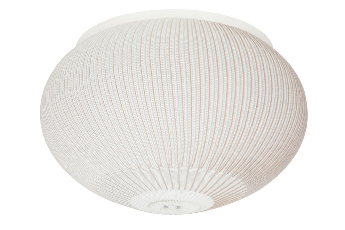 DECKENLEUCHTE 45/30 cm  - Weiß, Trend, Kunststoff/Textil (45/30cm) - Collett's Monde