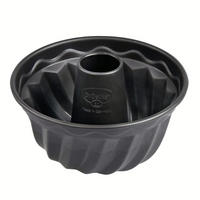 GUGELHUPFFORM  - Schwarz, Basics, Metall (18/11,5cm) - Dr.Oetker