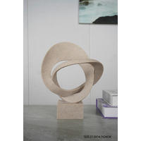 SZOBOR - natúr színű, Basics, műanyag (21,5/15/26cm)