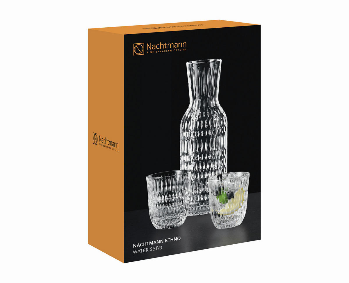 GLÄSERSET Ethno  3-teilig  - Klar, Design, Glas (10,2/27,9/18,8cm) - Nachtmann