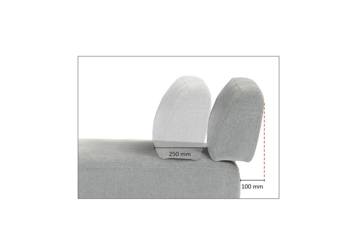 ECKSOFA Mintgrün Flachgewebe Zierkissen, Rückenkissen, Rücken echt, Sitztiefenverstellung  - Salbeigrün/Schwarz, MODERN, Kunststoff/Textil (190/320cm) - Ambia Home