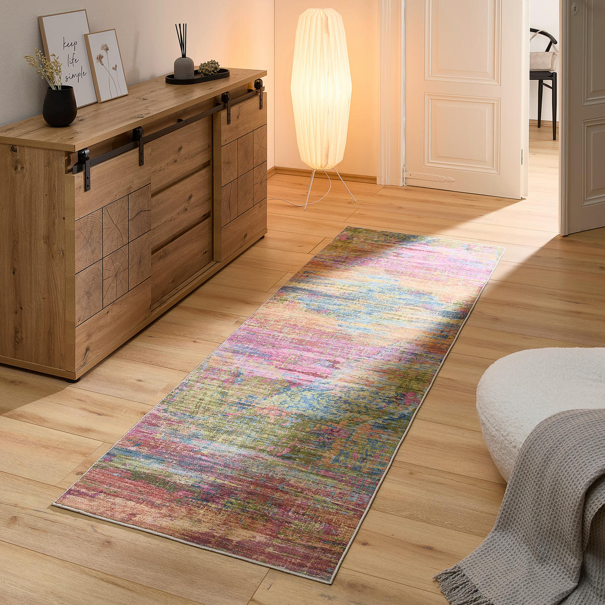 BĚHOUN, 80/250 cm, vícebarevná - vícebarevná, Design (80/250cm) - Novel