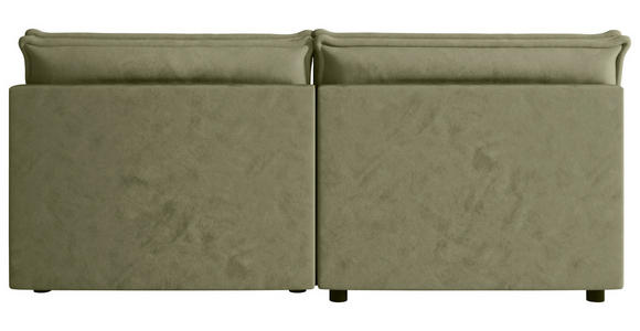 ECKSOFA Olivgrün Webstoff Zierkissen, Rückenkissen, Rücken echt  - Schwarz/Olivgrün, MODERN, Kunststoff/Textil (153/200cm) - Xora