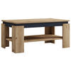 COUCHTISCH in Holzwerkstoff 90/53/41 cm  - Honigeiche/Schwarz, Modern, Holzwerkstoff (90/53/41cm) - MID.YOU