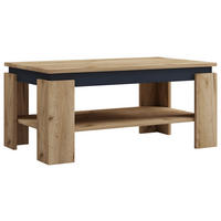 COUCHTISCH in Holzwerkstoff 90/53/41 cm  - Honigeiche/Schwarz, Modern, Holzwerkstoff (90/53/41cm) - MID.YOU