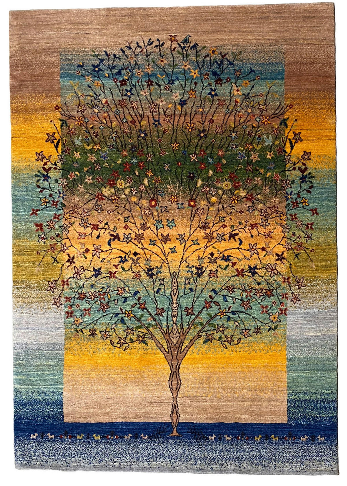 ORIENTTEPPICH 170/240 cm Der Baum des Lebens Multicolor, Naturfarben  - Multicolor/Naturfarben, LIFESTYLE, Textil (170/240cm) - Cazaris
