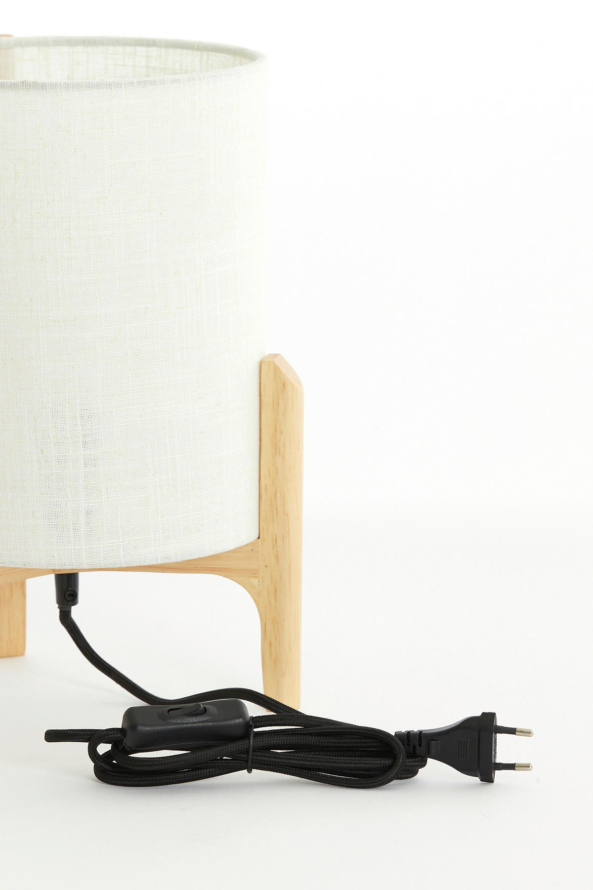 TISCHLEUCHTE Litto 22/33/22 cm  - Braun, MODERN, Holz/Kunststoff (22/33/22cm) - Light & Living
