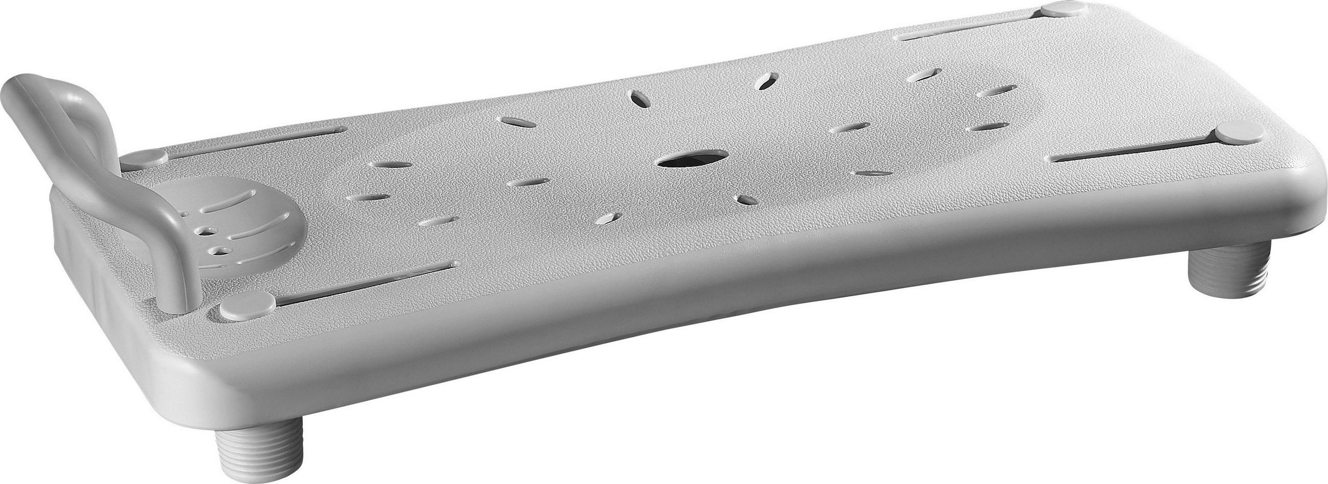 BADEWANNENEINSATZ  - Weiß, Basics, Kunststoff/Metall (41-60/12/30cm)